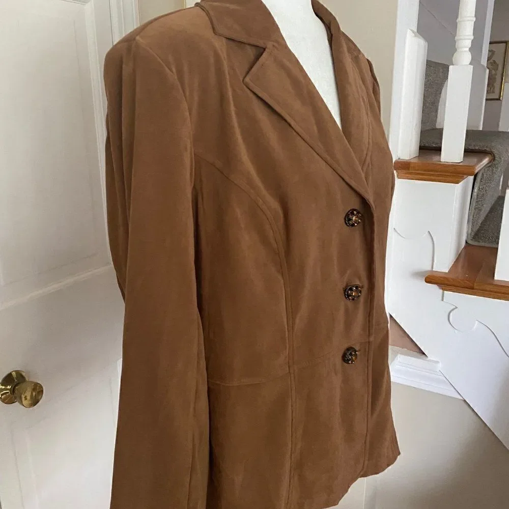 VTG Notations Women’s Brown Blazer SZ L